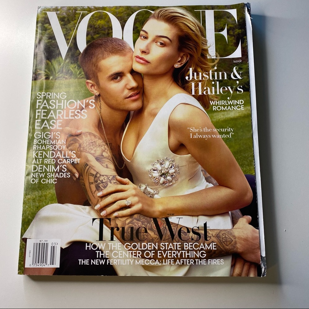 VOGUE JUSTIN BIEBER AND HAILEY MARCH 2019